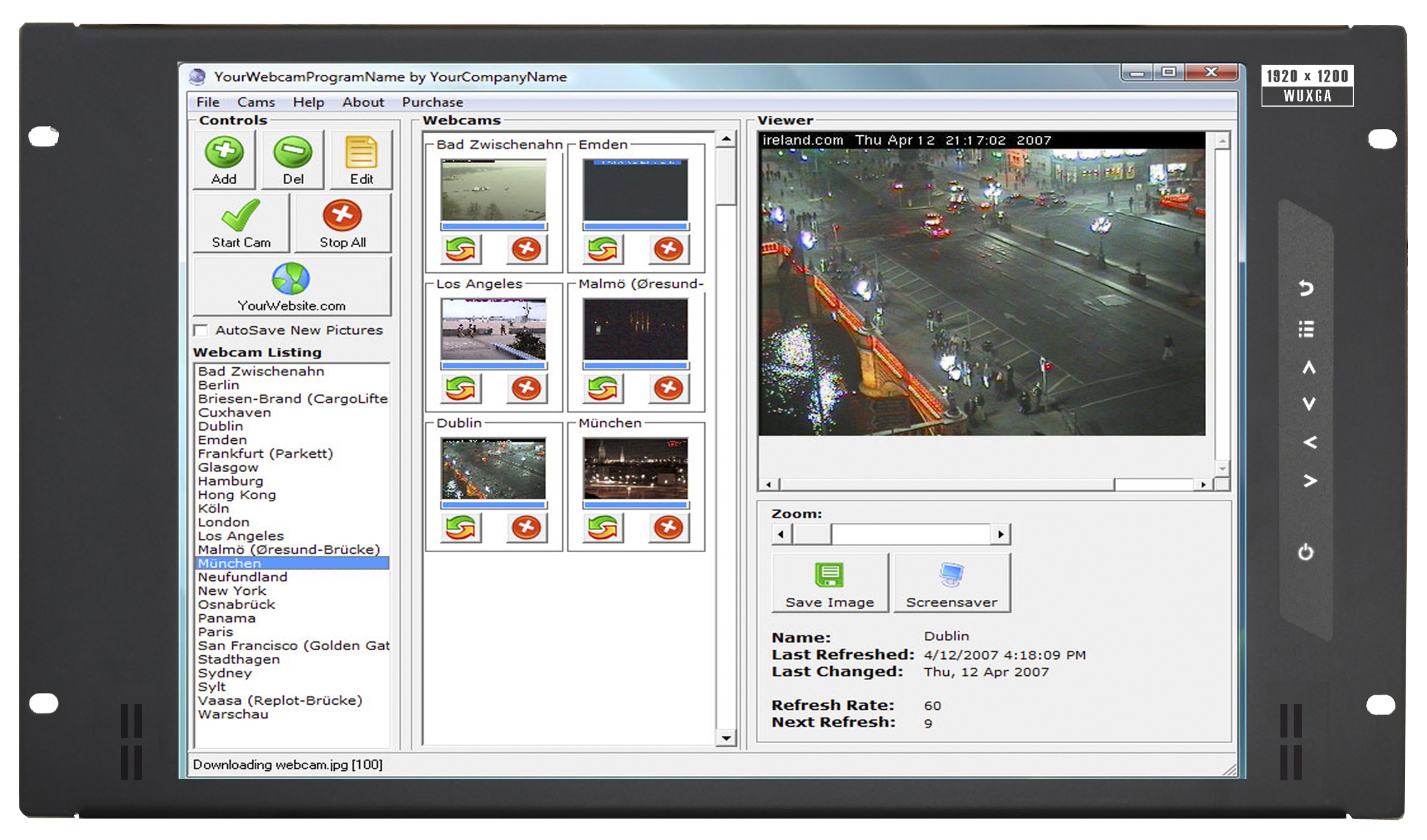 6U 17" 1920 X 1200 LCD