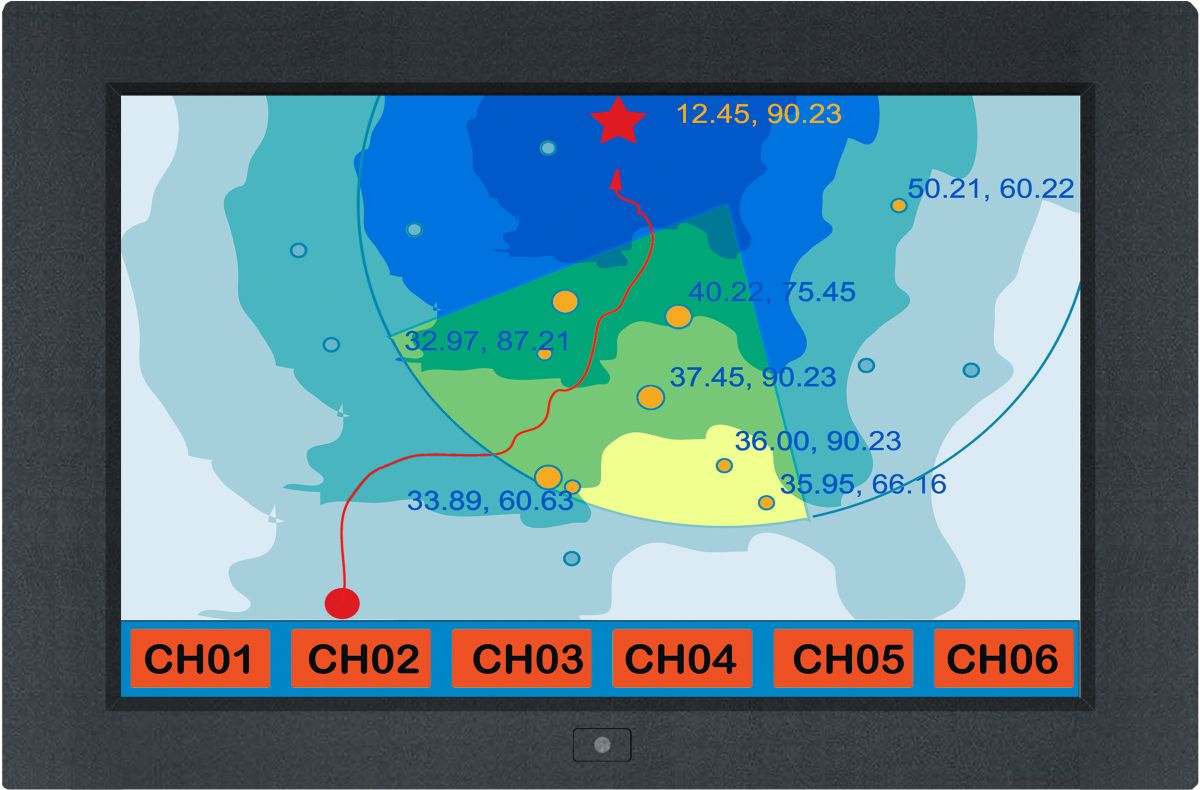 19" Wide Screen, Rugged Aluminum Frame - Industrial LCD Panel (Part# LCD-AP-W19)