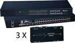 Cat5 Multi-User 32 Port 4 Console KVM Switch (Part#Cat5M-232-4)