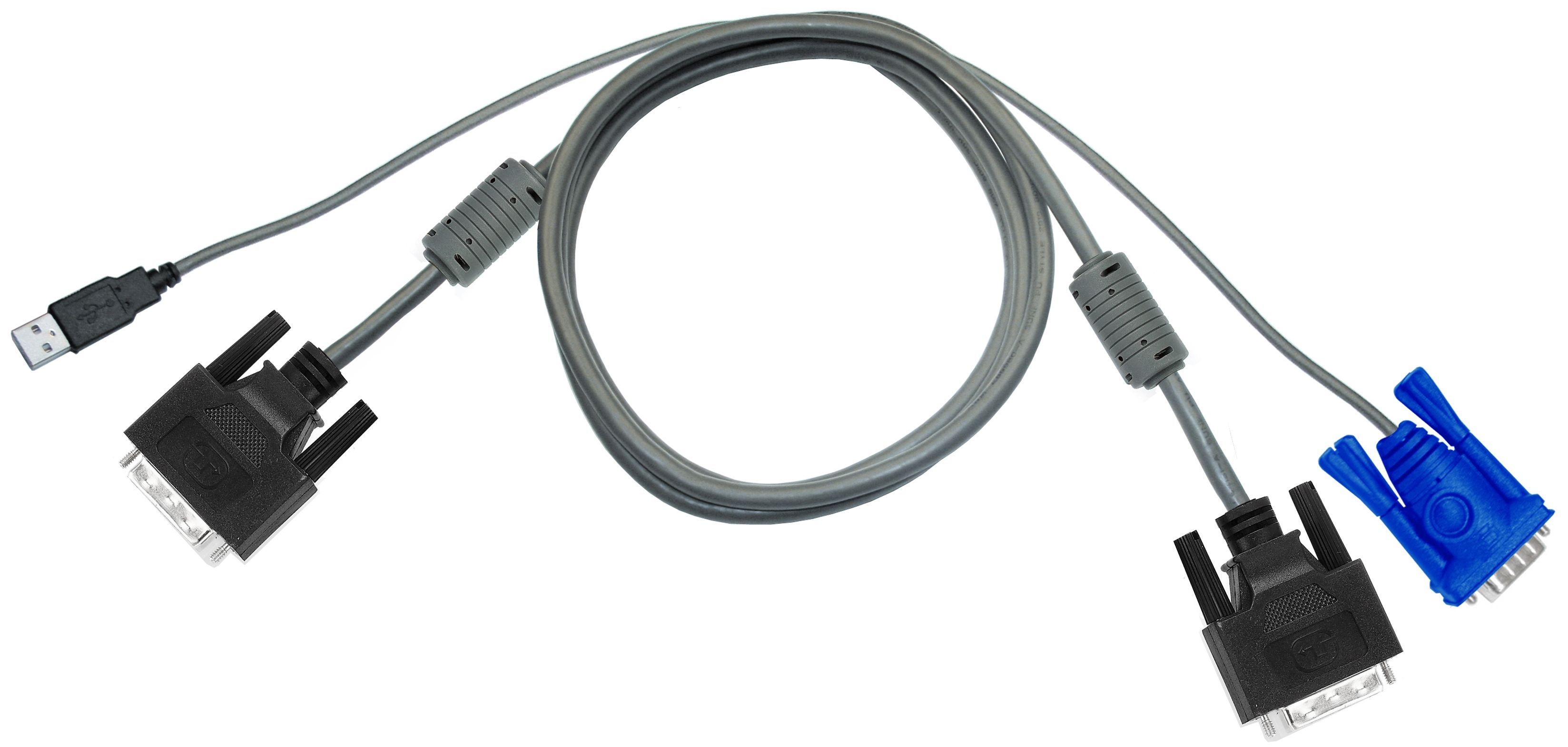 6' DVI/USB KVM Cable - DVI-D + USB 3.0 (Part# DVI-X)