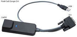 USB/DVI Dongle for Cat5 KVM Switch (Part#Cat5 Dongle USB/DVI)
