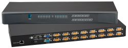 KVM Switch - 2 User USB VGA KVM Switch - 1 Local Console, 1 Remote Cat5 Console  (Part#KVM-16R)