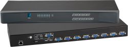 8 Port USB KVM Switch with 2 USB HUBS (Part#KVM-S8H)