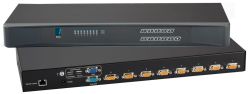 KVM Switch - 2 User VGA USB KVM Switch - 1 Local Console, 1 Remote Cat5 Console  (Part#KVM-08R)