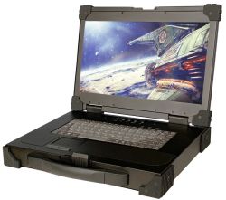 Rugged Portable Display - 15.6" LCD, 1920 X 1080, 1000 Nits, Ultra Light Weight,  USB Accessory HUBS - (Part#PD-F115A) 