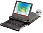 2U 19" Rackmount Monitor with 8 Port KVM over IP - 2 Users - Short Depth (Part#RM-146-19-802)