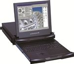 2U 19" Short Depth (18.1") LCD Rackmount Monitor with Seperate Sliding Monitor and Keyboard (Part#RM-118-19)