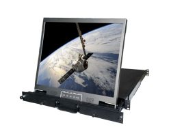 1U 19" Rackmount LCD Drawer, MIL-STD-810F/G Compliant 