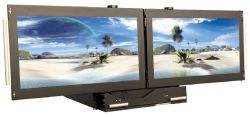 2U Dual 24" Rackmount LCD Drawer 