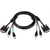 6' DVI/USB KVM Cable - DVI-D + USB 3.0 (Part# DVI-X)