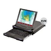 2U 17" LCD Rackmount Monitor with 8 Port KVM over IP - 2 Users - Short Depth (Part#RM-146-17-802)