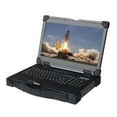Rugged Portable Display - 17" 4K LCD Panel, Ultra Light Weight,  USB Accessory HUBS - (Part#PD-F117-4K) 