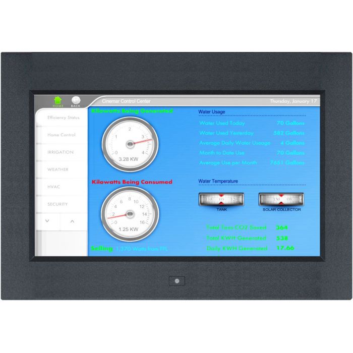 17" Rugged High Resolution, LCD Aluminum Frame - Industrial LCD Panel (Part# LCD-AP-F17)