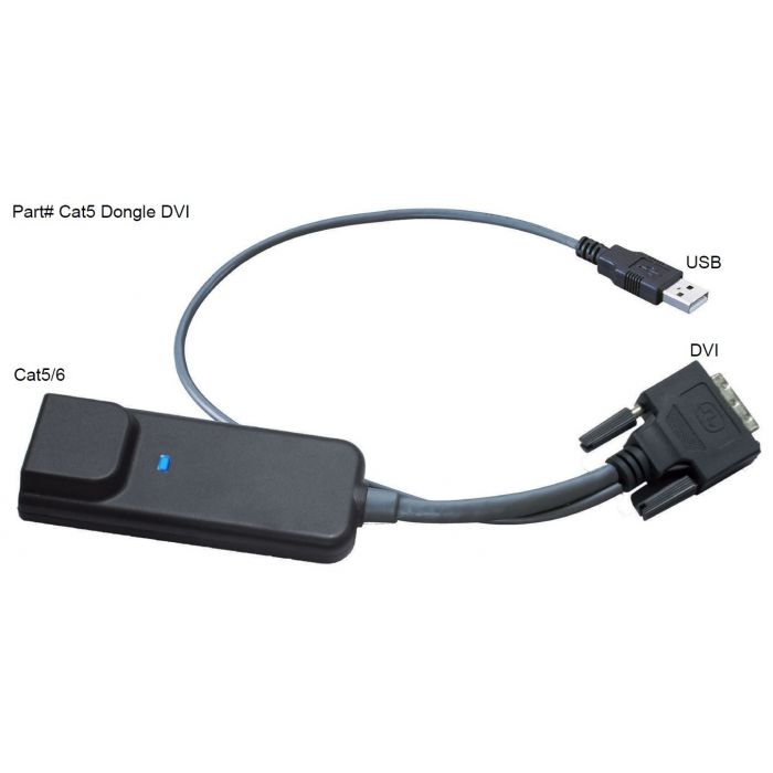 USB/DVI Dongle for Cat5 KVM Switch (Part#Cat5 Dongle USB/DVI)