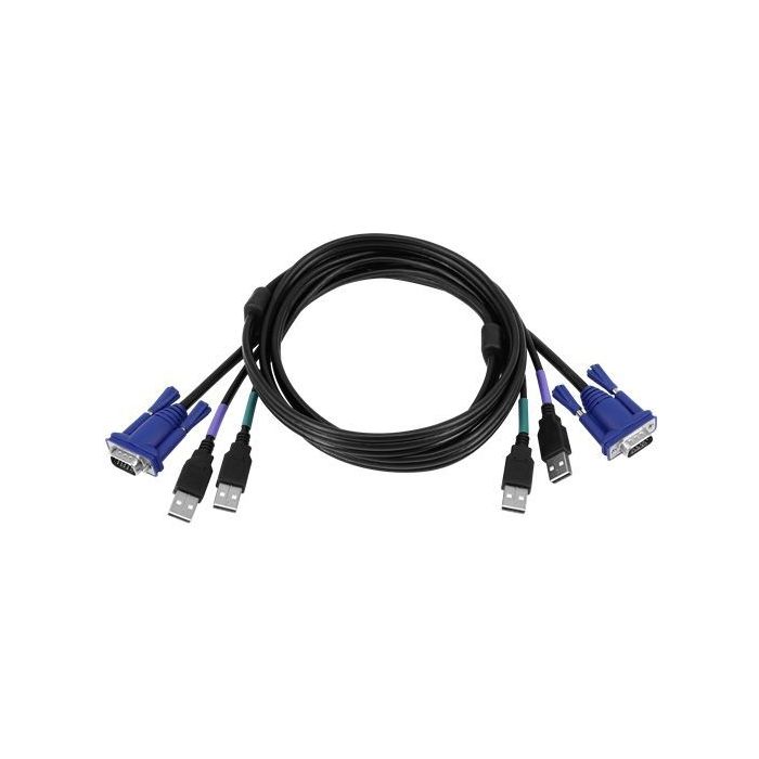 VGA USB KVM Cable 6ft - (Part# KVM-B-6A)