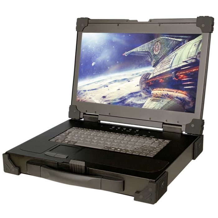 Rugged Portable Display - 15.6" LCD, 1920 X 1080, 1000 Nits, Ultra Light Weight,  USB Accessory HUBS - (Part#PD-F115A) 