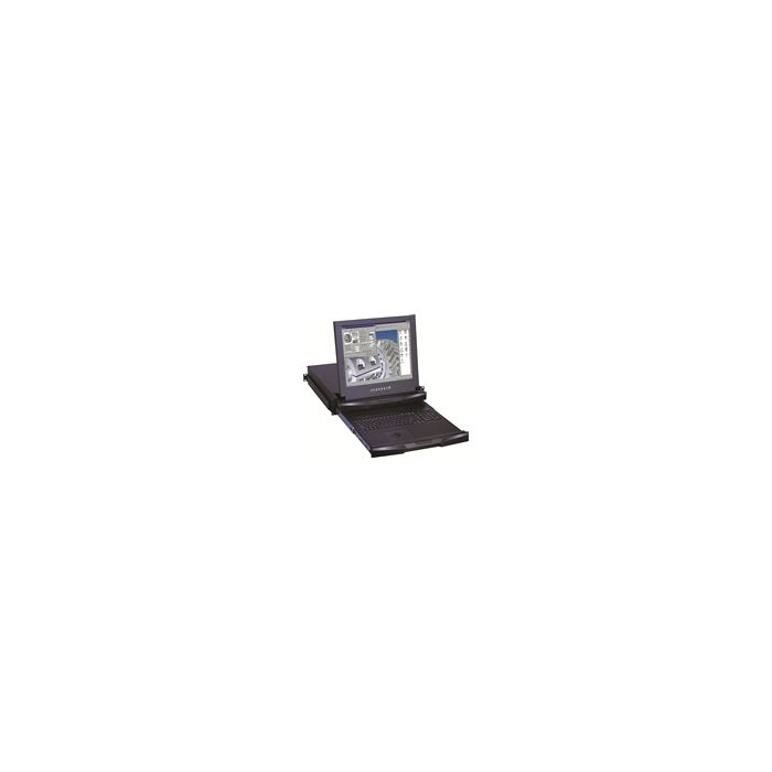 2U 19" Short Depth (18.1") LCD Rackmount Monitor with Seperate Sliding Monitor and Keyboard (Part#RM-118-19)