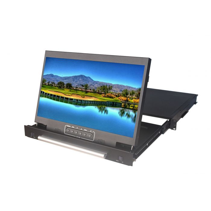 1U 17" 1080p Short Depth LCD Drawer