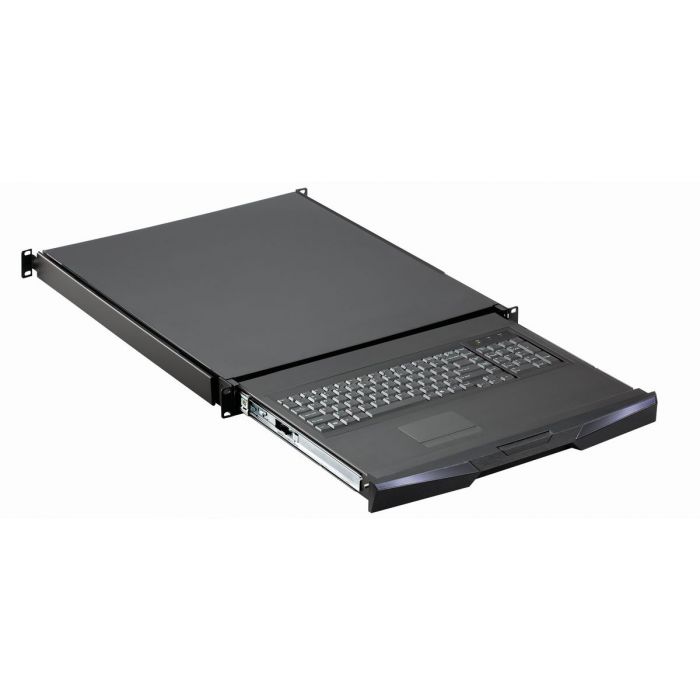 1U Rackmount Keyboard Drawer - 104 Key Notebook Keyboard, Touchpad or Trackball, with 8 Port USB KVM Switch (Part#RMD-191-801)
