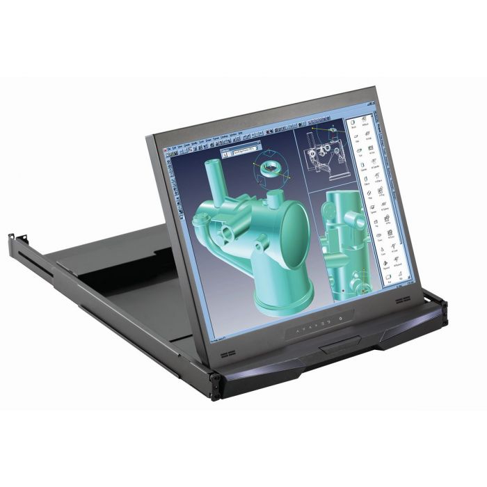 1U 20" Rackmount LCD Monitor Drawer, No Keyboard, 1600 X 1200 (Part#RMD-151-20)