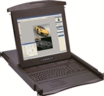 1U 17" Diamond Series Rackmount Monitor with Cat5 32 Port KVM Over IP Switch (Part#DS-147-17-Cat5-IP32)