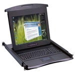 1U 17" Diamond Series Rackmount Monitor with 8 Port COMBO USB & PS/2 KVM Switch, SUN & iMAC Compatible (Part#DS-148-17-801)