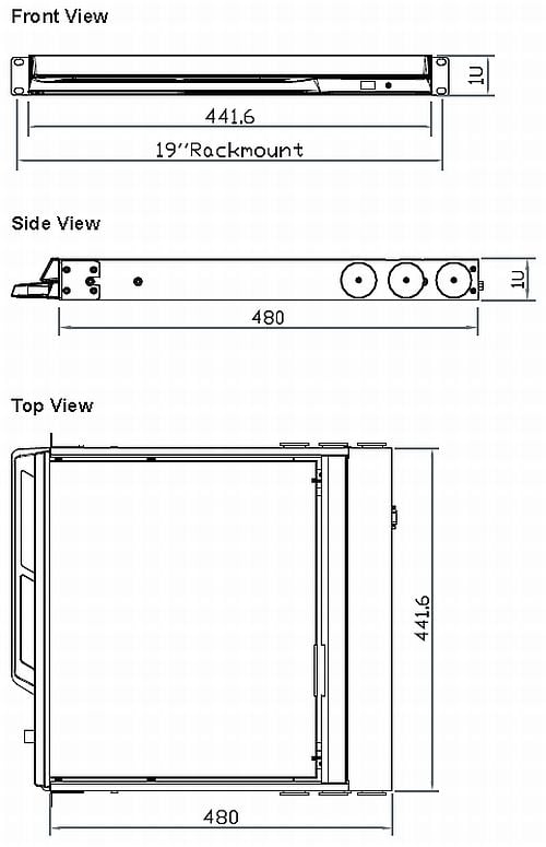 RM-F117 Dimensions