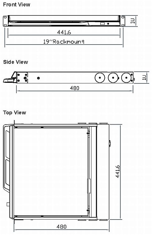 RM-F117 Dimensions