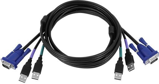 VGA USB KVM Cable 6ft - (Part# KVM-B-6A)