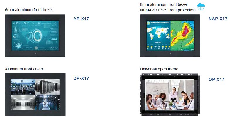 17" 1920 X 1200 LCD Frame Options