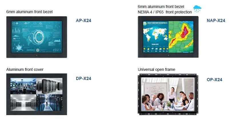 24" 1920 X 1200 LCD Frame Options