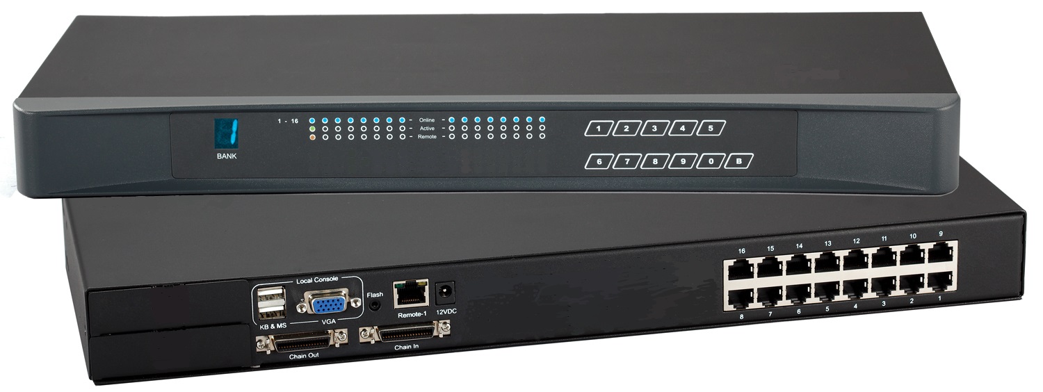 Cat5 Matrix 16 Port KVM Switch (Part#Cat5M-216)