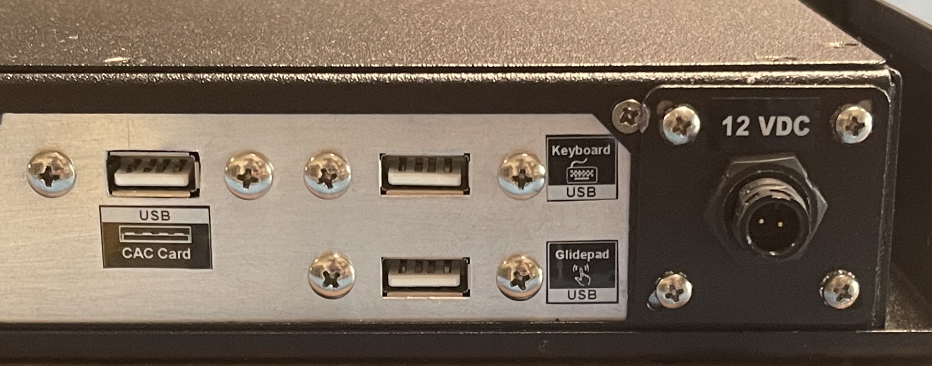 1U MIL SPEC Rackmount Monitor - Integrated CAC Card Reader - USB Controller 