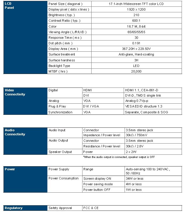 RM-111-XD17 Specifications