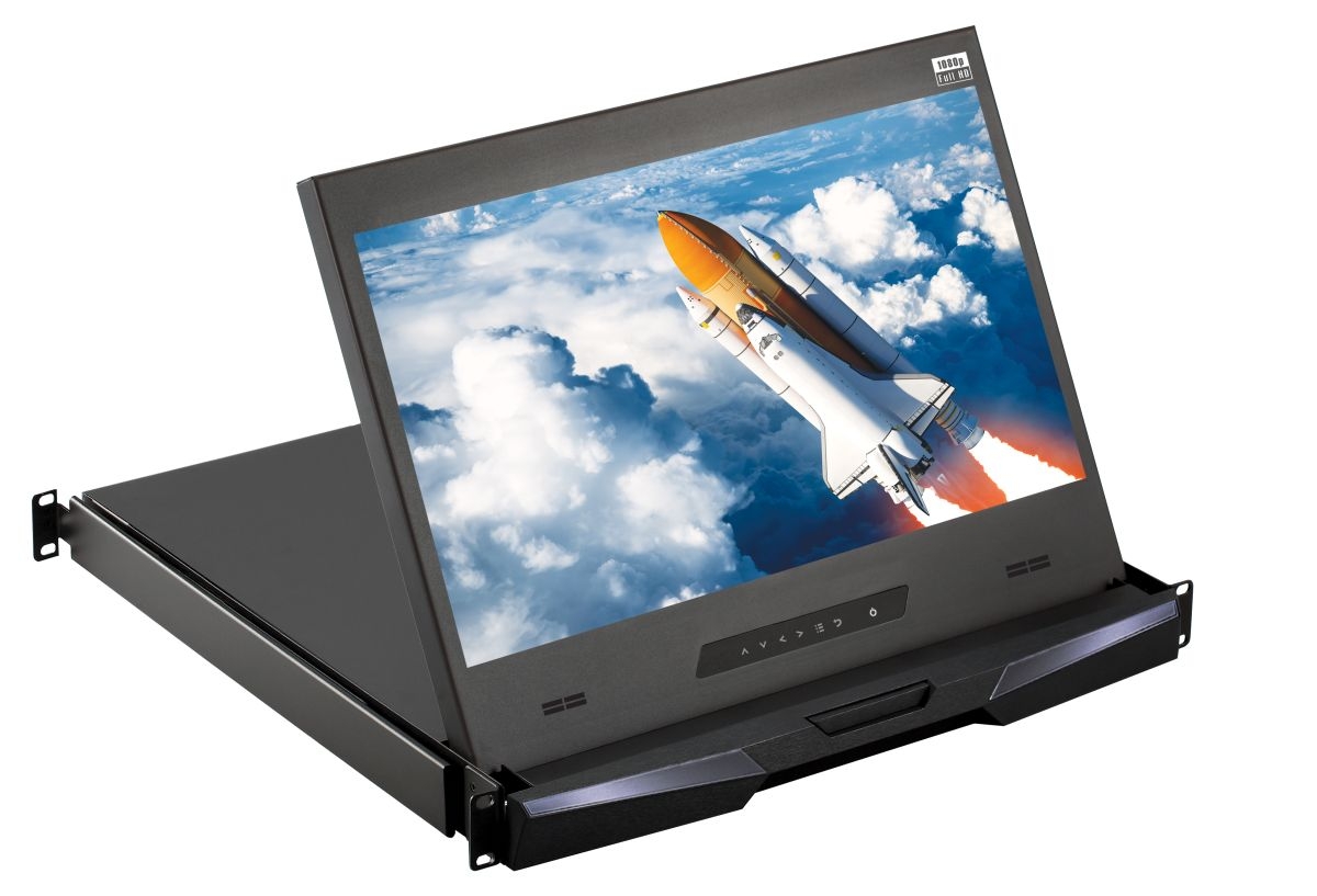 1U 17" 1920 X 1080 Rackmount LCD  Drawer - (Part#RMD-151-F17)
