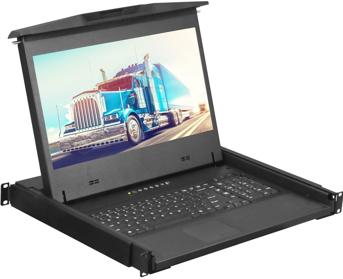 1U 17" Ultra Short 1920 X 1080 Rackmount Monitor (Part# RM-F17USD)