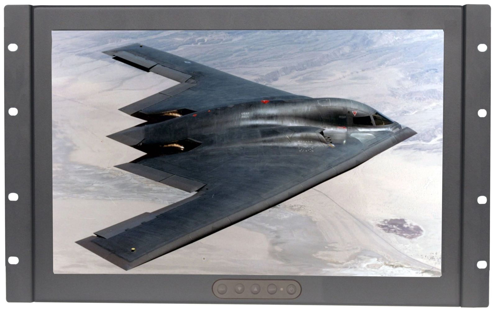 7U 17" Military Grade Rackmount LCD Panel 