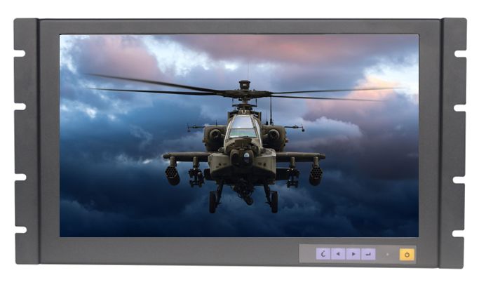 6U 17" Military Grade Rackmount LCD Panel
