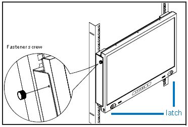 21.5" Rack Mount LCD Installed