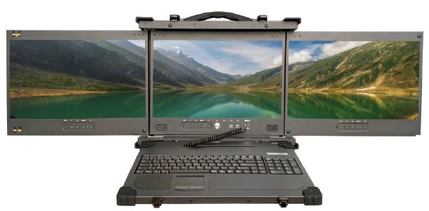 Triple LCD Portable Workstation