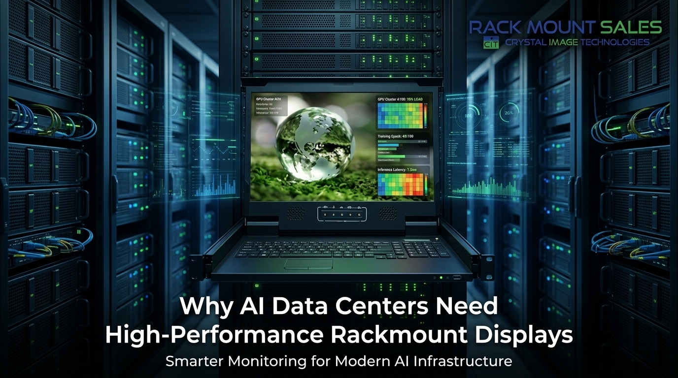 Why AI Data Centers Need High-Performance Rackmount Displays