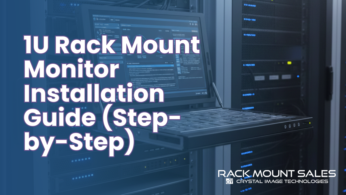 1U rack mount monitor 