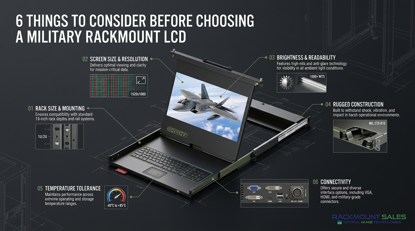 6 THINGS TO CONSIDER BEFORE CHOOSING A MILITARY RACKMOUNT LCD