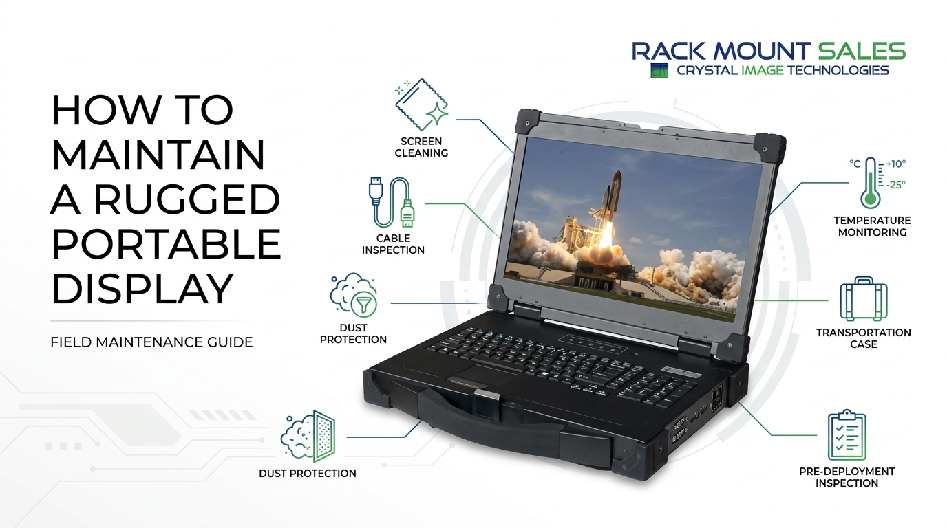 how to maintain a rugged portable display